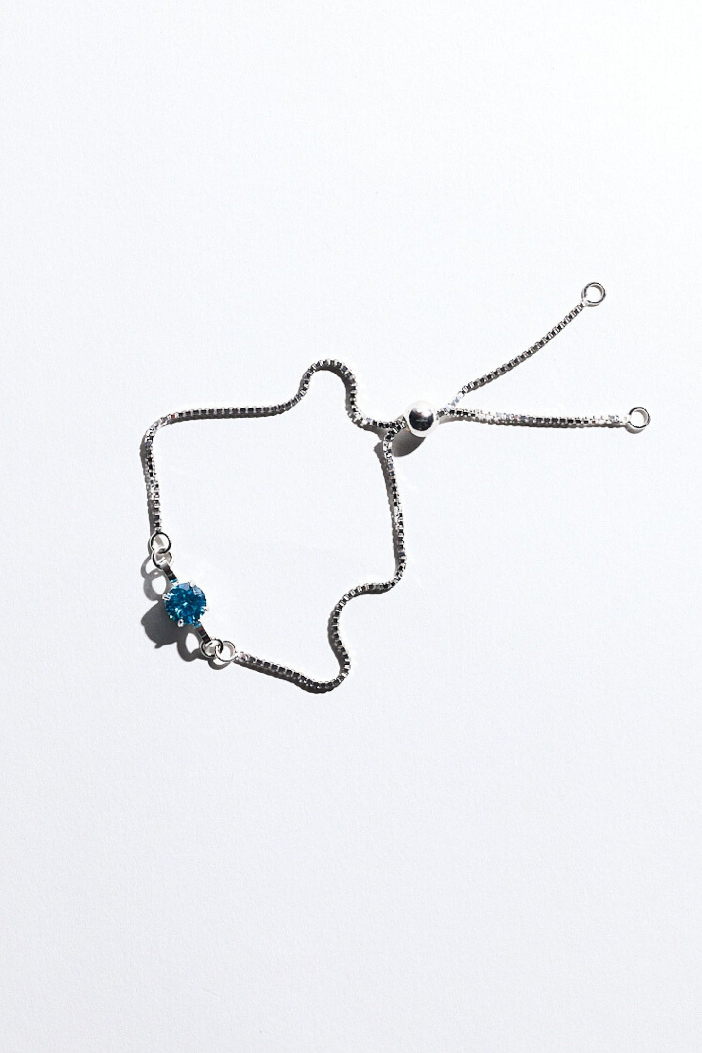 Silver Birthstone Bracelet