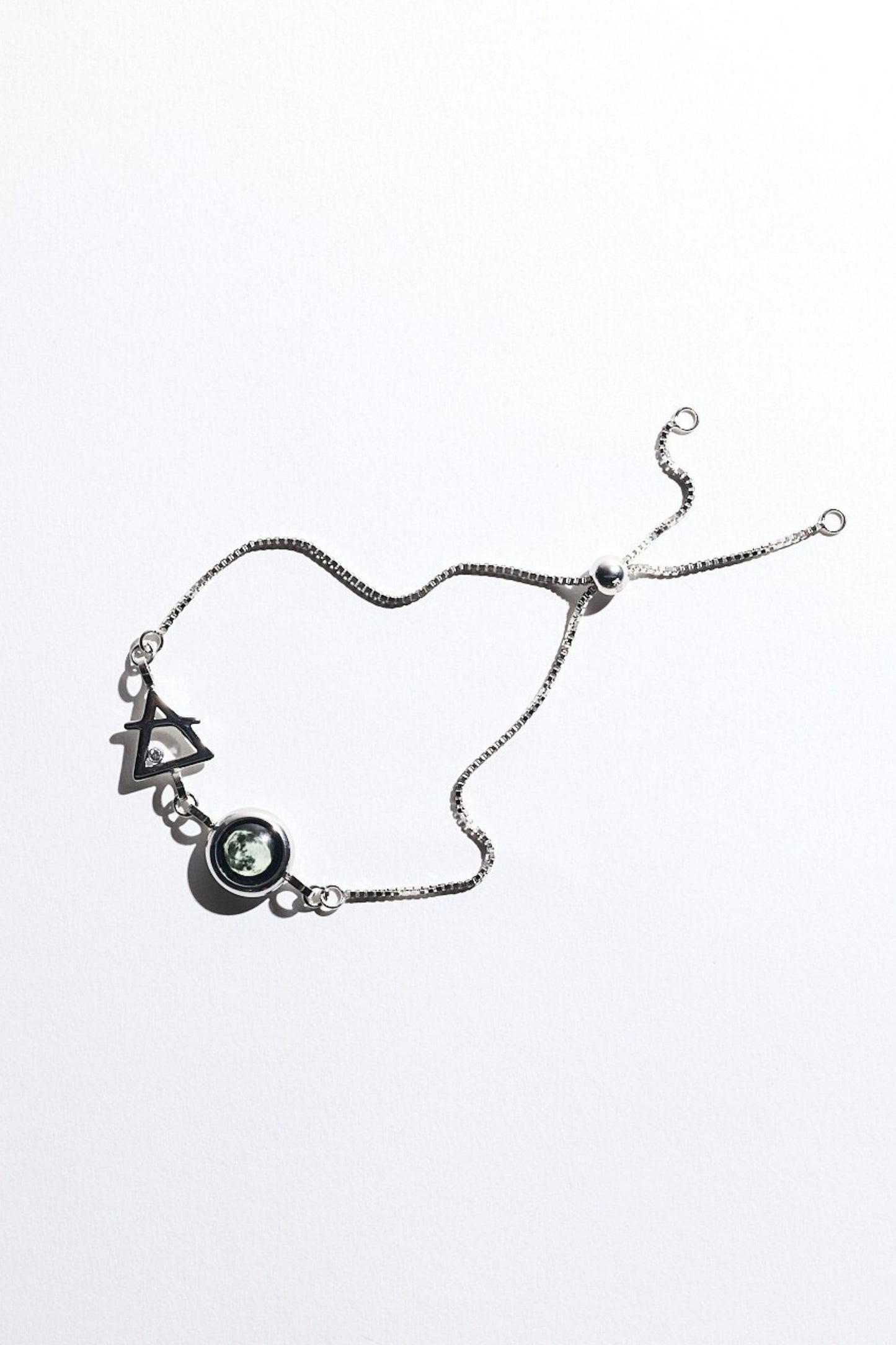 Silver Moon & Zodiac Element Bracelet