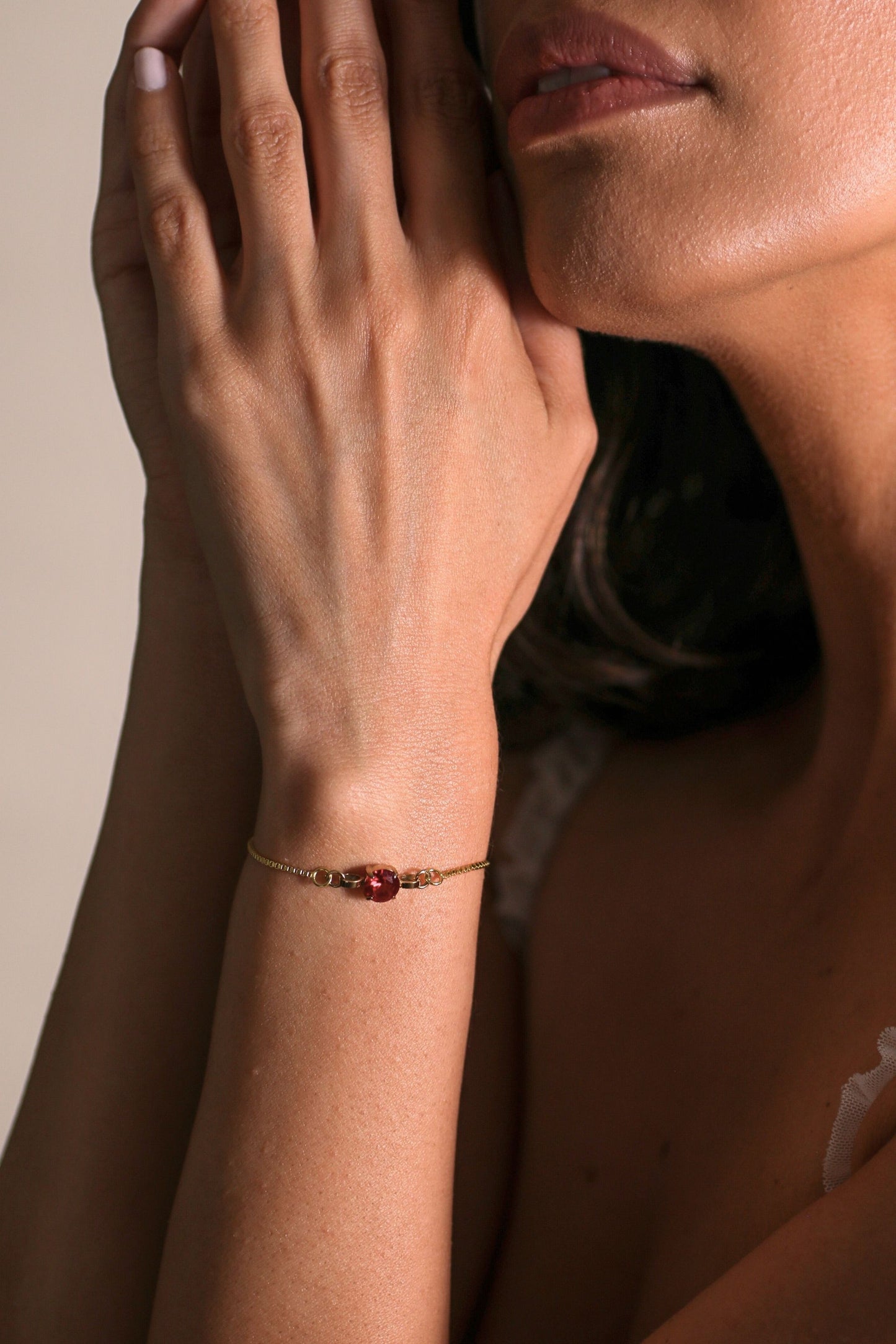 Gold Birthstone Bracelet