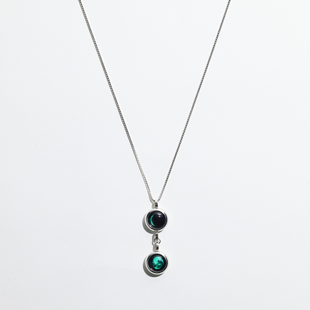 Double Moon Necklace