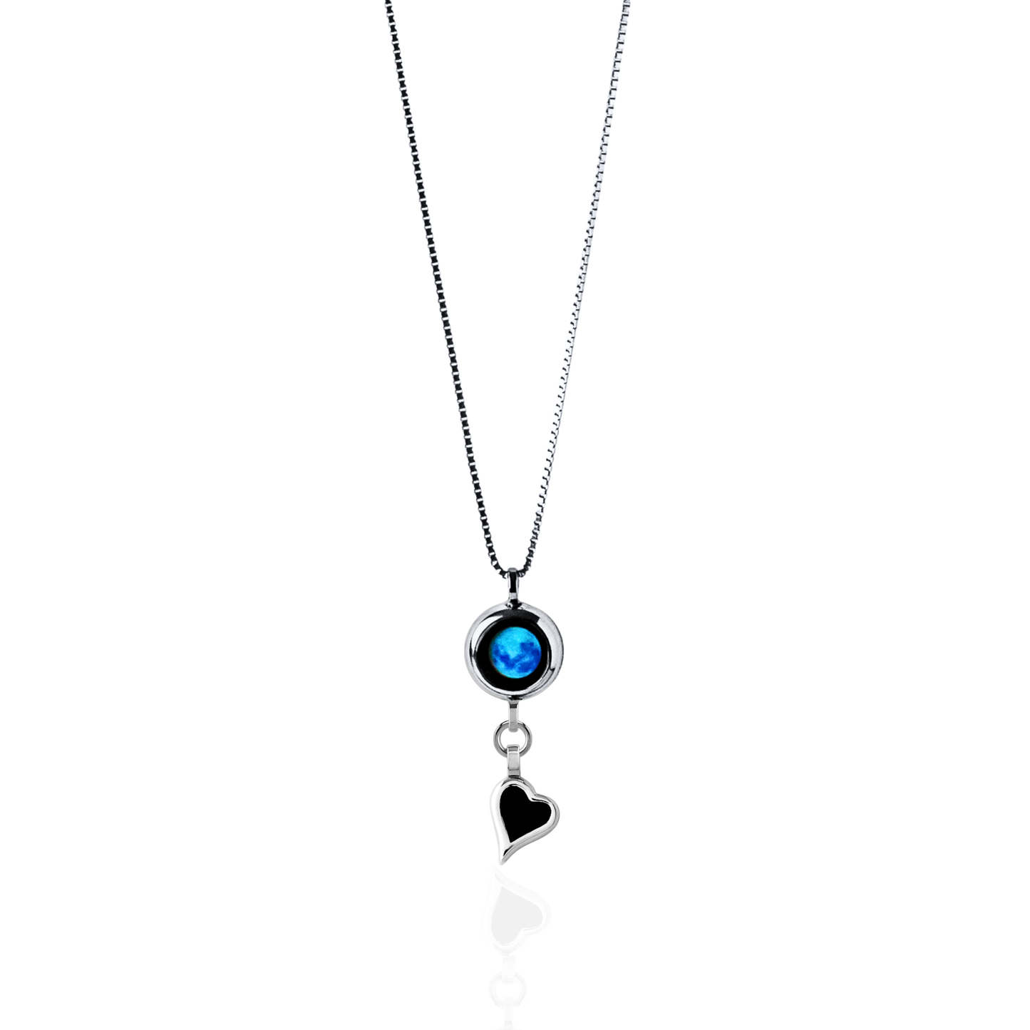 Moon & Heart Necklace